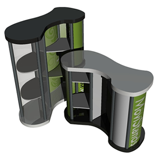 Mesa o counter portable para expos y ferias Odessa - MoviStands